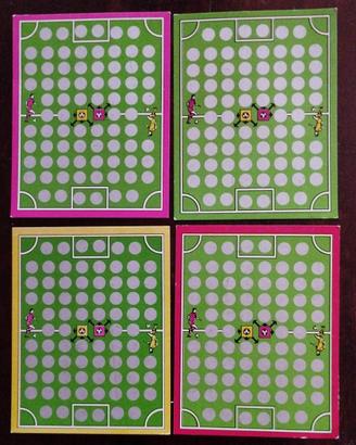 4 Schede gioco Panini 1984 - Football Superstars