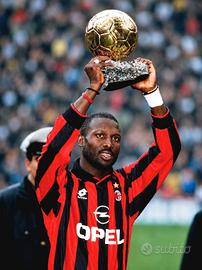Fotografia Milan Weah pallone d'oro 1995
