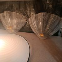 Coppia lampade Murano Barovier 60'
