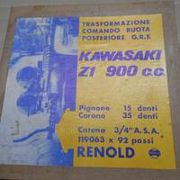 KAWASAKI 900 Z1 KIT TRASMISSIONE RENOLD