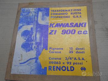 KAWASAKI 900 Z1 KIT TRASMISSIONE RENOLD