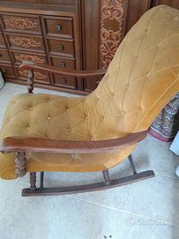 Poltrona a dondolo vintage