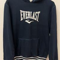 Felpa Everlast Blu Navy con Cappuccio Vintage