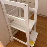 Torre montessoriana legno bianca