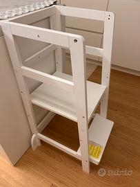 Torre montessoriana legno bianca