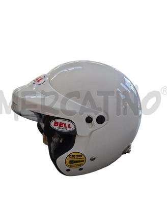 CASCO MOTO BIANCO BELL HELMETS 60 LRG CON CUFFIA E