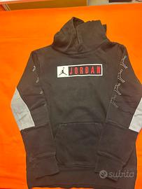 Felpa Jordan nera taglia XL da bambino