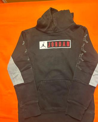 Felpa Jordan nera taglia XL da bambino