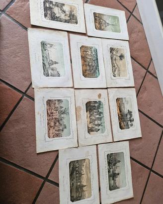 10 stampe Litografiche del 1800