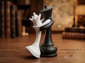 Scultura Scacchi Re e Regina Arredo Design
