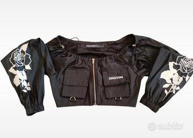 Giacca a vento cropped Orgvsm