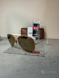 Occhiali Ray-Ban RB3407 Outdoorsman II Rainbow oro
