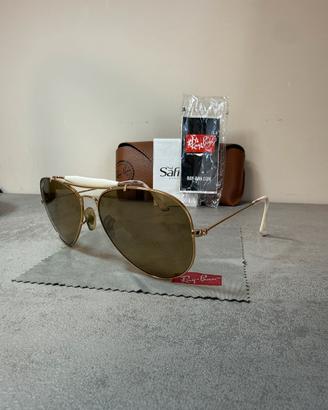 Occhiali Ray-Ban RB3407 Outdoorsman II Rainbow oro