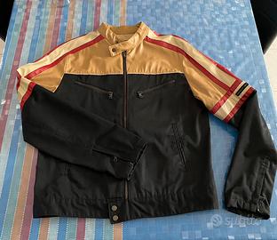 Giacca uomo vintage biker finta pelle taglia XL