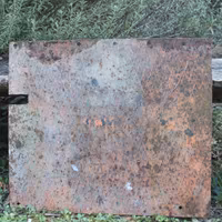 Lamiera ferro coperchio forato