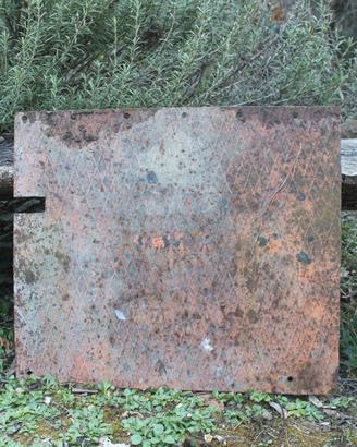 Lamiera ferro coperchio forato