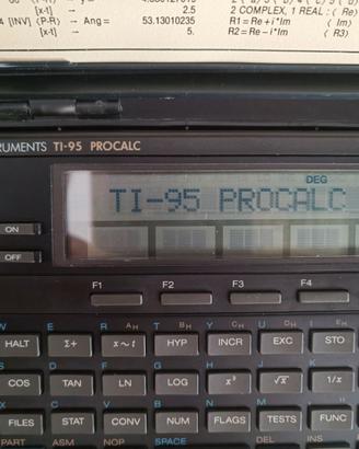 Texas Instruments TI-95 PROCALC calcolatr. vintage
