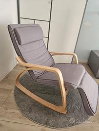 Sedia A Dondolo Poltrona Relax Poltroncina
