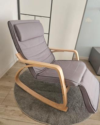 Sedia A Dondolo Poltrona Relax Poltroncina