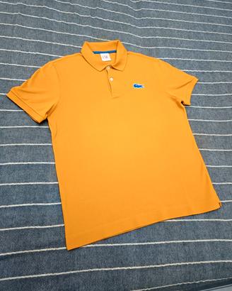 Polo Lacoste slim originale arancione uomo M 