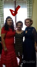 Abito da cerimonia rosso corallo