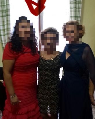 Abito da cerimonia rosso corallo