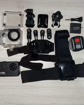 Action cam Nilox 4 NAKED+kit compelto di accessori