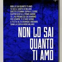 INTER NERAZZURRI CORO STAMPA SU TELA