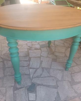 vecchio tavolo legno massello provenzale 