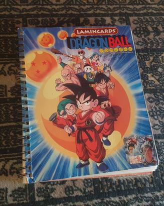 raccoglitore dragonball serie nera con 128 carte