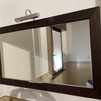 Specchiera con scomparti e pensile bagno  (Stocco)