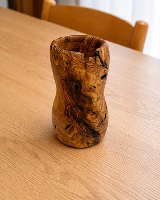 centro tavola in legno di ulivo