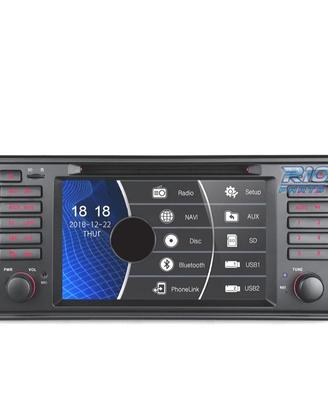 NAVIGATORE RADIO 7" BMW SERIE 5 E39 95-03 USB GPS
