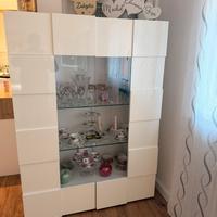 Vetrina bianco laccata lucida