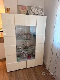 Vetrina bianco laccata lucida