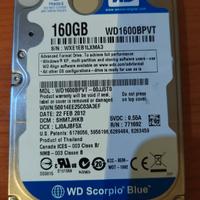 Hard Disk Western Digital WD1600BPVT 160GB 2,5"