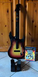 Controller + gioco Guitar Hero World Tour ps2