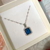 💙 Collana Rose, in Acciaio inossidabile blu💙