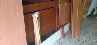 Letto a una piazza con cassone x secondo letto