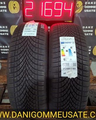 2 GOMME NUOVE 4 STAGIONI 215 60 17 DOT23