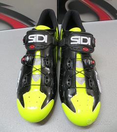 SIDI WIRE CARBON BLACK YELLOW FLUO STRADA