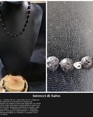 Set Pietra Lavica – Collana