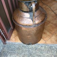 Antico porta latte in rame fine 800