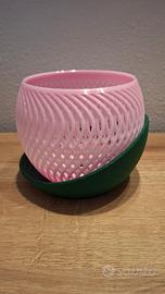 Vaso di design per Orchidee con sottovaso 