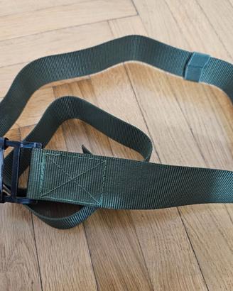 🟢 CINTURA TATTICA MILITARE VERDE - 142 cm (NUOVA)