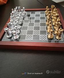 set artigianale scacchi e dama