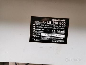 Sega elettrica da banco