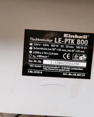 Sega elettrica da banco