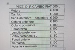 Pezzi di ricambio icambio Fiat 500 L