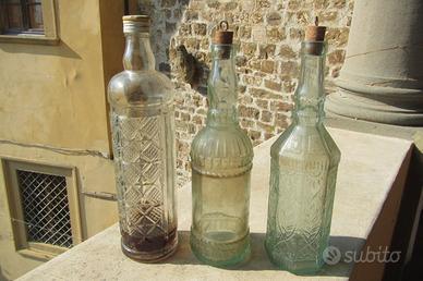 3 bottiglie antiche per rosolio